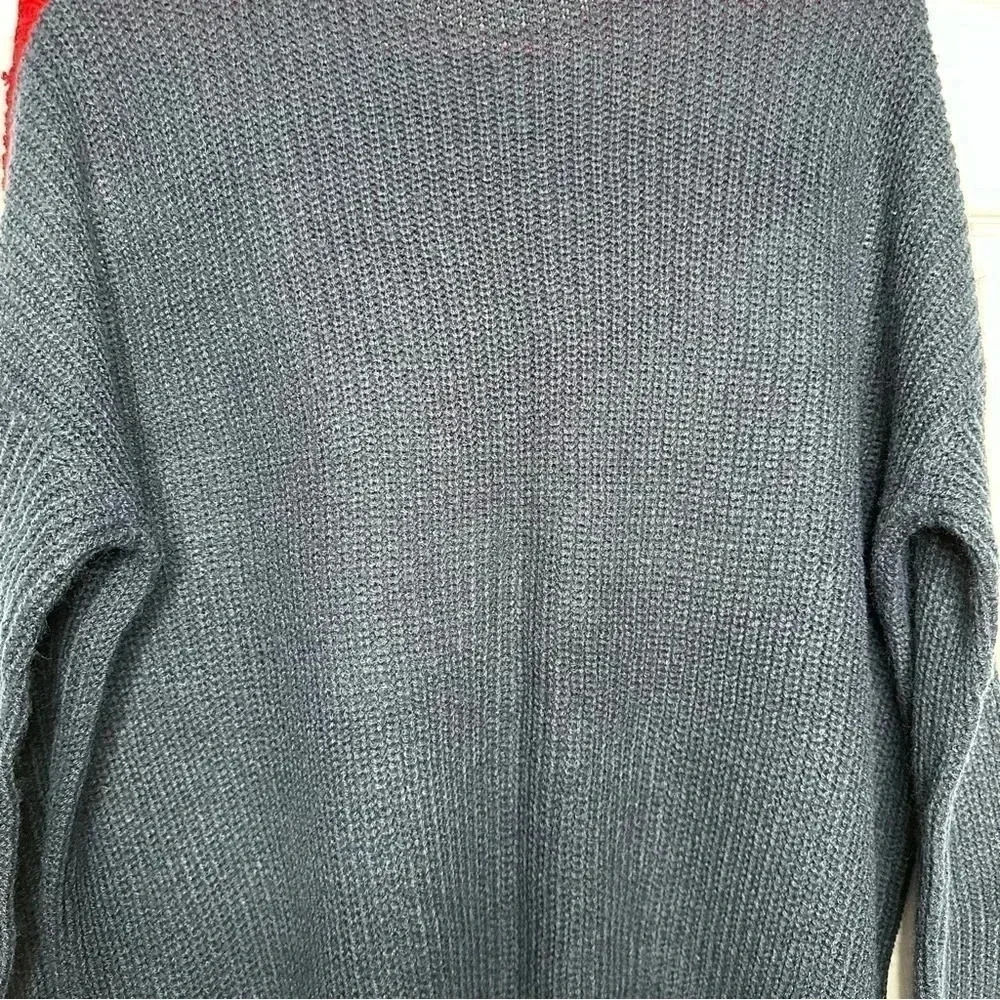 Bluenotes Cable knit Sweater Crewneck Chevron Red, White, & Blue Size Medium - Picture 11 of 16
